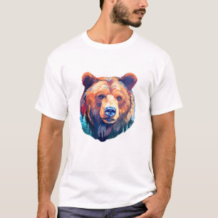 Grizzly Beer Dierenwereld Wildlife Beauty Schilder T-shirt