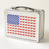 Grizzly Beer en een Amerikaanse vlag (Achterkant)