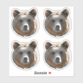 Grizzly Beer Face Sticker (Vel)