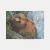 Grizzly Beer Fleece Blanket (Voorkant (Horizontaal))