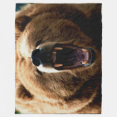 GRIZZLY BEER FLEECE DEKEN (Voorkant)