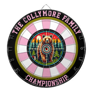 Grizzly Beer Forest Crosshairs Design Dartbord