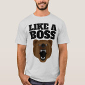 GRIZZLY BEER FUNNY BOSS MANNEN T-SHIRTS (Voorkant)