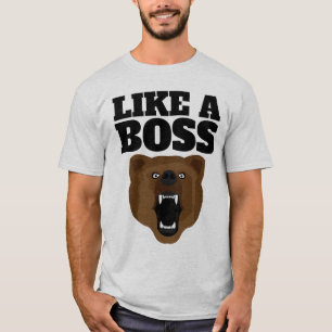 GRIZZLY BEER FUNNY BOSS MANNEN T-SHIRTS