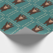 Grizzly Beer Funny Cadeaupapier (Hoek)