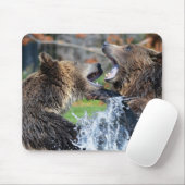 Grizzly beer gevecht muismat (Met muis)