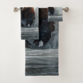 Grizzly Beer Gevist bij Herfsten Bad Handdoek (Insitu)