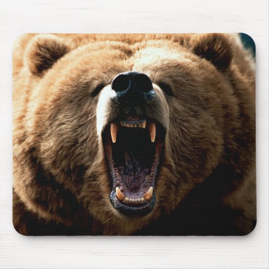 Grizzly Beer Gevoel Muismat (Voorkant)