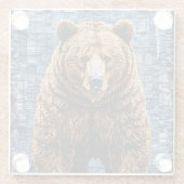 Grizzly beer glazen onderzetter (Achterkant)