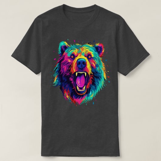 Grizzly Beer glimlachen T-shirt (Design voorkant)