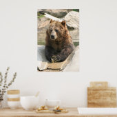 grizzly beer groot poster 2 (Keuken)