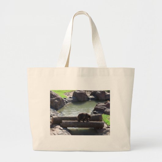 Grizzly Beer Grote Tote Bag (Voorkant)