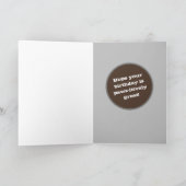 Grizzly Beer Happy Birthday Persoonlijke Kaart (Binnen)