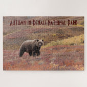 Grizzly Beer herfst Colors Denali Alaska Legpuzzel (Horizontaal)
