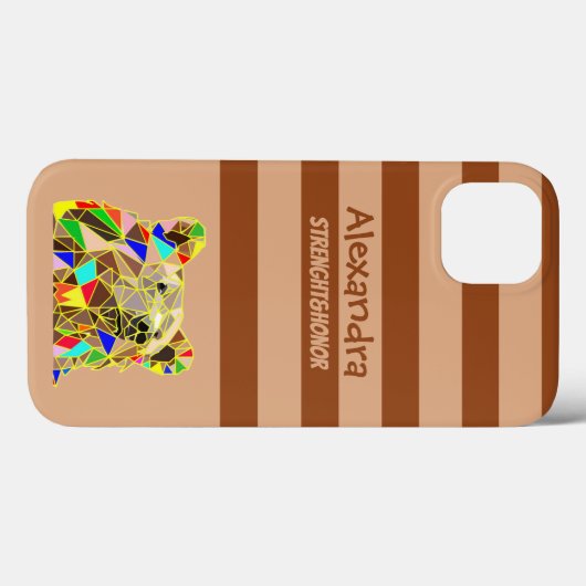 Grizzly Beer Hoesje-Mate iPhone Case (Achterkant (horizontaal))