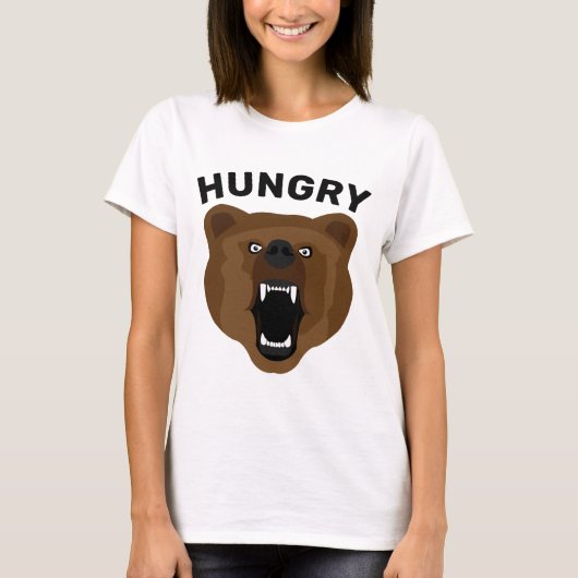 GRIZZLY BEER HUNGRY DIETER T-Shirts (Voorkant)