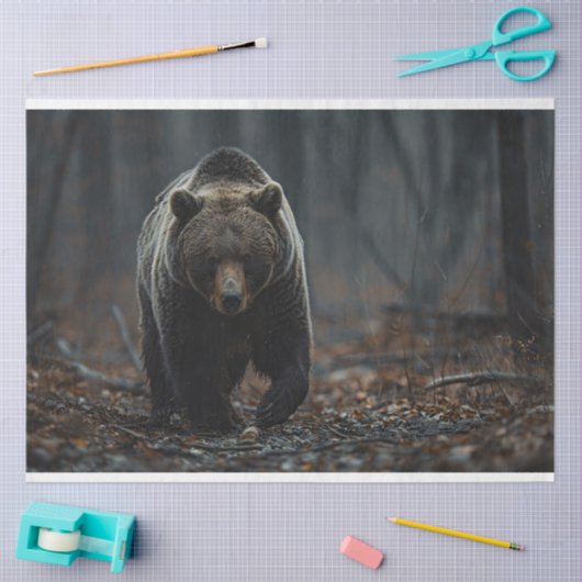 Grizzly Beer in de Bossen Decoupage Tissuepapier (Craft)