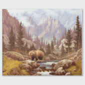 Grizzly Beer in de Rocky Mountains / AF-006beer,g Cadeaupapier (Vlak)