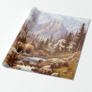 Grizzly Beer in de Rocky Mountains / AF-006beer,g Cadeaupapier
