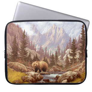 Grizzly Beer in de Rocky Mountains / AF-006beer,g Laptop Sleeve