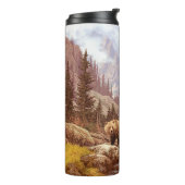 Grizzly Beer in de Rocky Mountains / AF-006beer,g Thermosbeker (Gedraaid links)