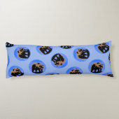 Grizzly Beer in de winter - Oorspronkelijke Wilde  Lichaamskussen (Achterkant)