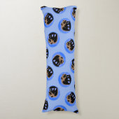 Grizzly Beer in de winter - Oorspronkelijke Wilde  Lichaamskussen (Voorkant Verticaal)