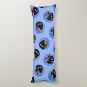 Grizzly Beer in de winter - Oorspronkelijke Wilde  Lichaamskussen (Achterkant (Verticaal))