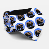 Grizzly Beer in de winter - Oorspronkelijke Wilde  Stropdas (Opgerold)