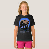 Grizzly Beer in de winter - Originele Wilde Kunst  T-shirt (Voorkant volledig)