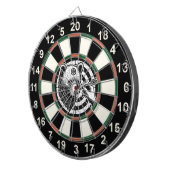 Grizzly Beer in Vormgeving Dartbord (Voorkant Rechts)