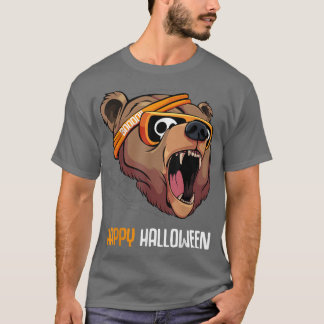 Grizzly Beer in zonnebril Lazy Halloween Costume T-shirt