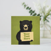 Grizzly Beer Kaart (Staand voorkant)