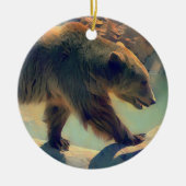 Grizzly Beer Keramisch Ornament (Voorkant)