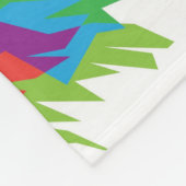 Grizzly beer kleurrijke pop kunst abstract fleece deken (Hoek)