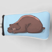 GRIZZLY BEER LAZY BEER PUTTER GOLF HOOFD HOESJE GOLFHEADCOVER (Voorkant)