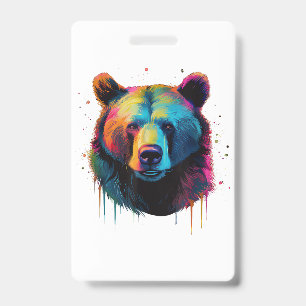 Grizzly Beer Liefhebbers Pop Art Big Grizzly Beer Badge