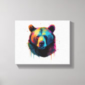 Grizzly Beer Liefhebbers Pop Art Big Grizzly Beer Canvas Afdruk (Voorkant)