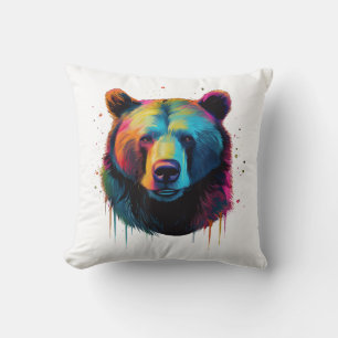 Grizzly Beer Liefhebbers Pop Art Big Grizzly Beer Kussen