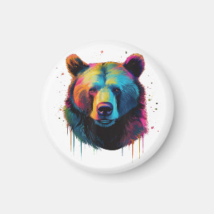 Grizzly Beer Liefhebbers Pop Art Big Grizzly Beer Magneet