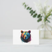 Grizzly Beer Liefhebbers Pop Art Big Grizzly Beer Visitekaartje (Staand voorkant)