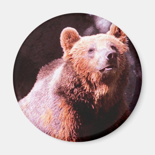 grizzly beer magneet (Voorkant)