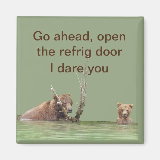 grizzly beer magnet (Voorkant)