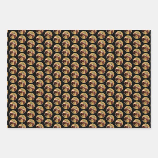 Grizzly Beer mam en snijkunst in wilde dieren Inpakpapier Vel (Voorkant 3)