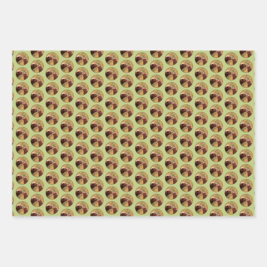 Grizzly Beer mam en snijkunst in wilde dieren Inpakpapier Vel (Voorkant)