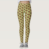 Grizzly Beer mam en snijkunst in wilde dieren Leggings (Voorkant)
