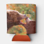 Grizzly Beer mam en snijkunst - Wildlife Art Blikjeskoeler (Achterkant)