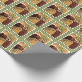 Grizzly Beer mam en snijkunst - Wildlife Art Cadeaupapier (Hoek)