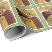 Grizzly Beer mam en snijkunst - Wildlife Art Cadeaupapier (Rol Hoek)