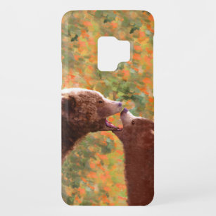 Grizzly Beer mam en snijkunst - Wildlife Art Case-Mate Samsung Galaxy S9 Hoesje